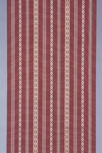 「献上博多織 五献立八寸名古屋帯」 （けんじょうはかたおり ごけんだてはっすんなごやおび） 昭和48年（1973）、絹織物、幅30.5cm