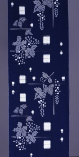 松枝玉記　久留米絣着尺「風と光」1971年　福岡県立美術館蔵