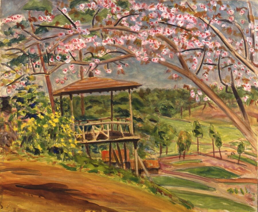 児島善三郎「満開」1948年、個人蔵(福岡県立美術館寄託)