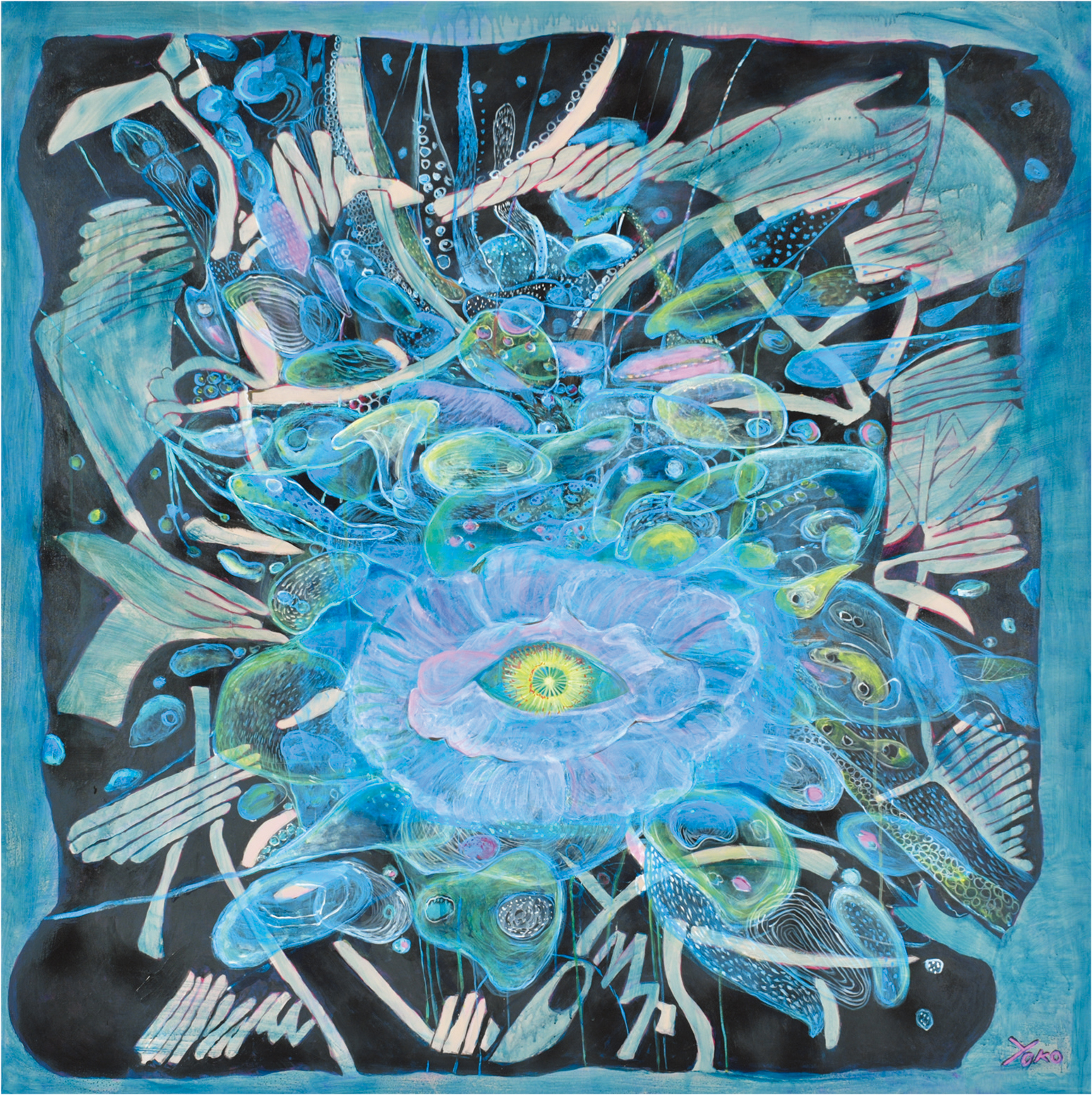 【洋画】後山 陽子「華の予感Ａ」